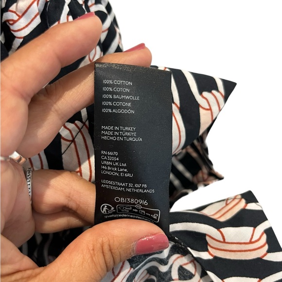 NWT Anthropologie Somerset Mini Dress Size Small  Petite Chain Link Pattern - Picture 9 of 15